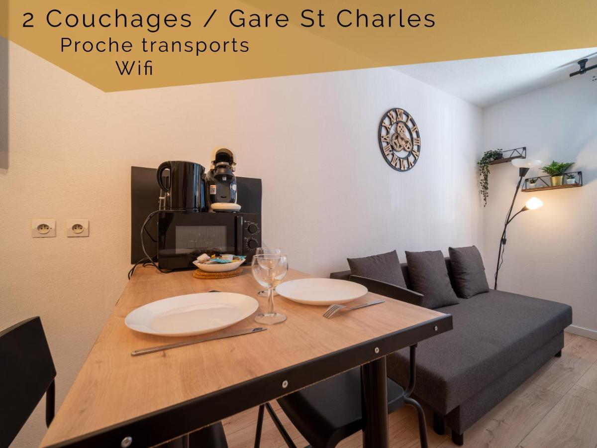 Appartement Climatise Avec Parking A 6Min A Pied De La Gare St Charles Marsylia Zewnętrze zdjęcie
