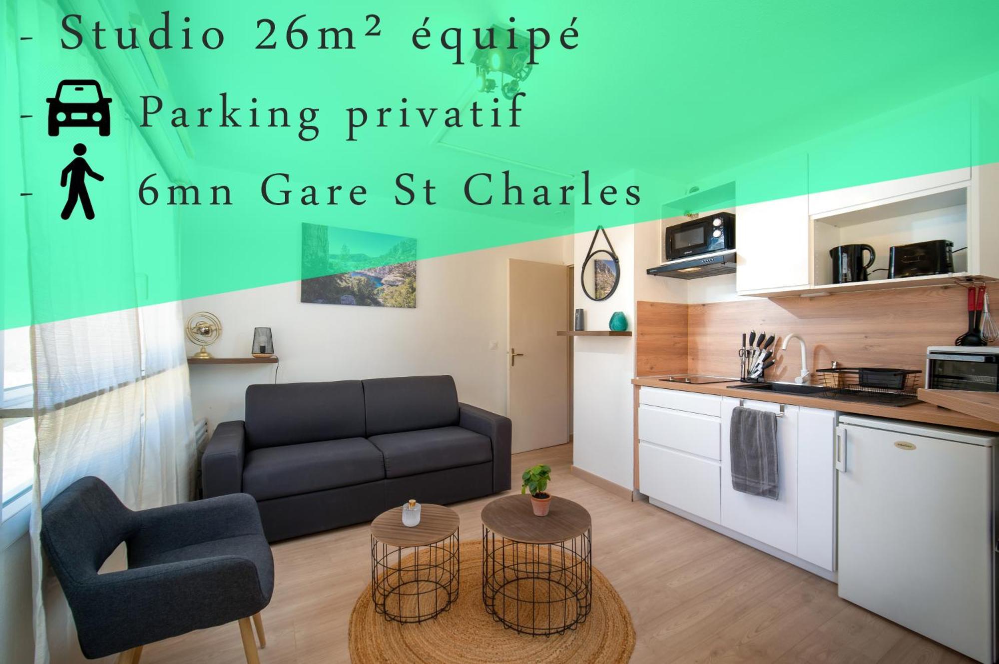 Appartement Climatise Avec Parking A 6Min A Pied De La Gare St Charles Marsylia Zewnętrze zdjęcie